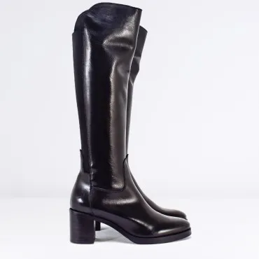  CARLA PITTI MILANO Stivale in pelle Col. Nero